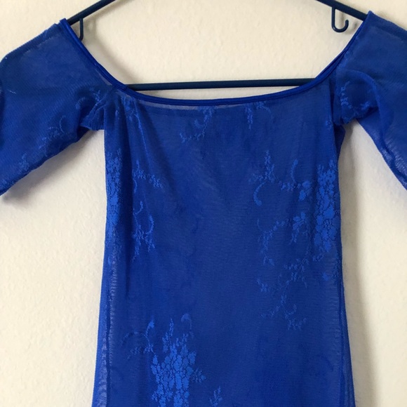 Blue Sheer Tunic - Picture 2 of 2